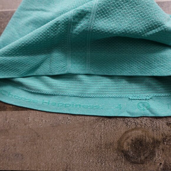 Lululemon Swiftly Tech Long Sleeve Crew Women’s Size 4 Mint Green Seamless Run - Picture 4 of 12
